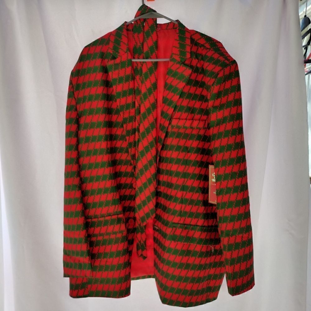Christmas blazer and tie 